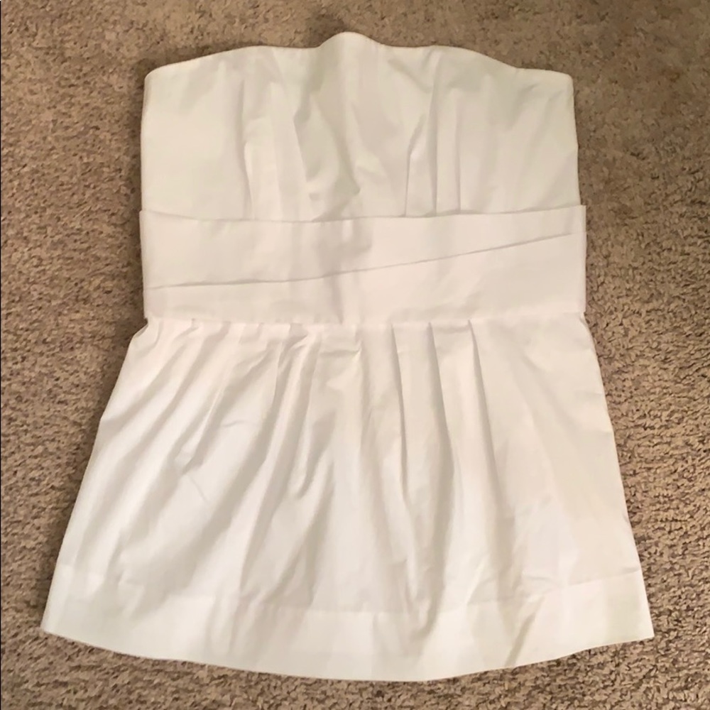 🔥Strapless cotton top w/ bow in back🔥